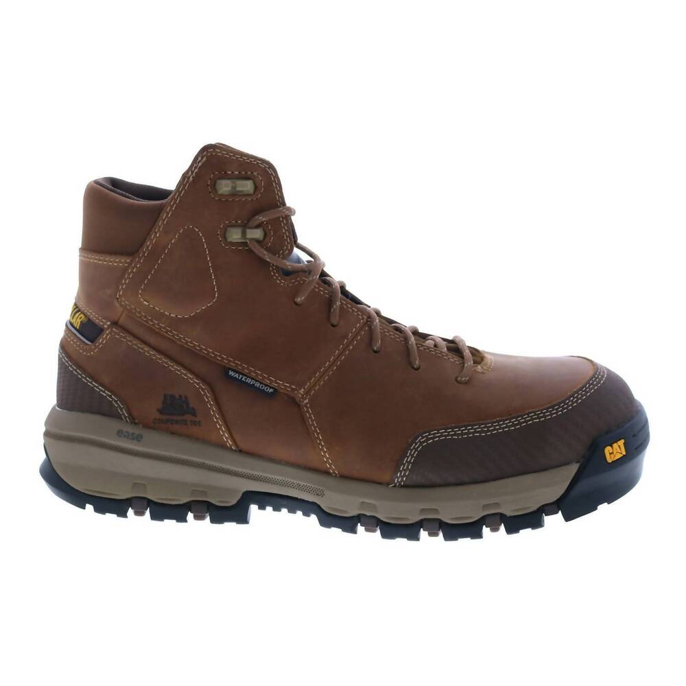 NEW CAT FOOTWEAR men's device composite toe waterproof boot in dark beige